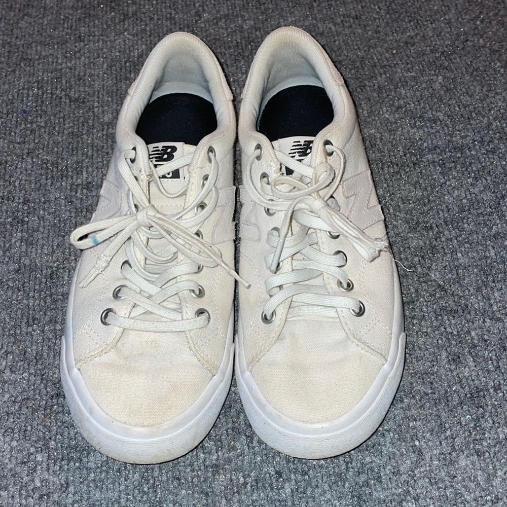 cream colored new balance